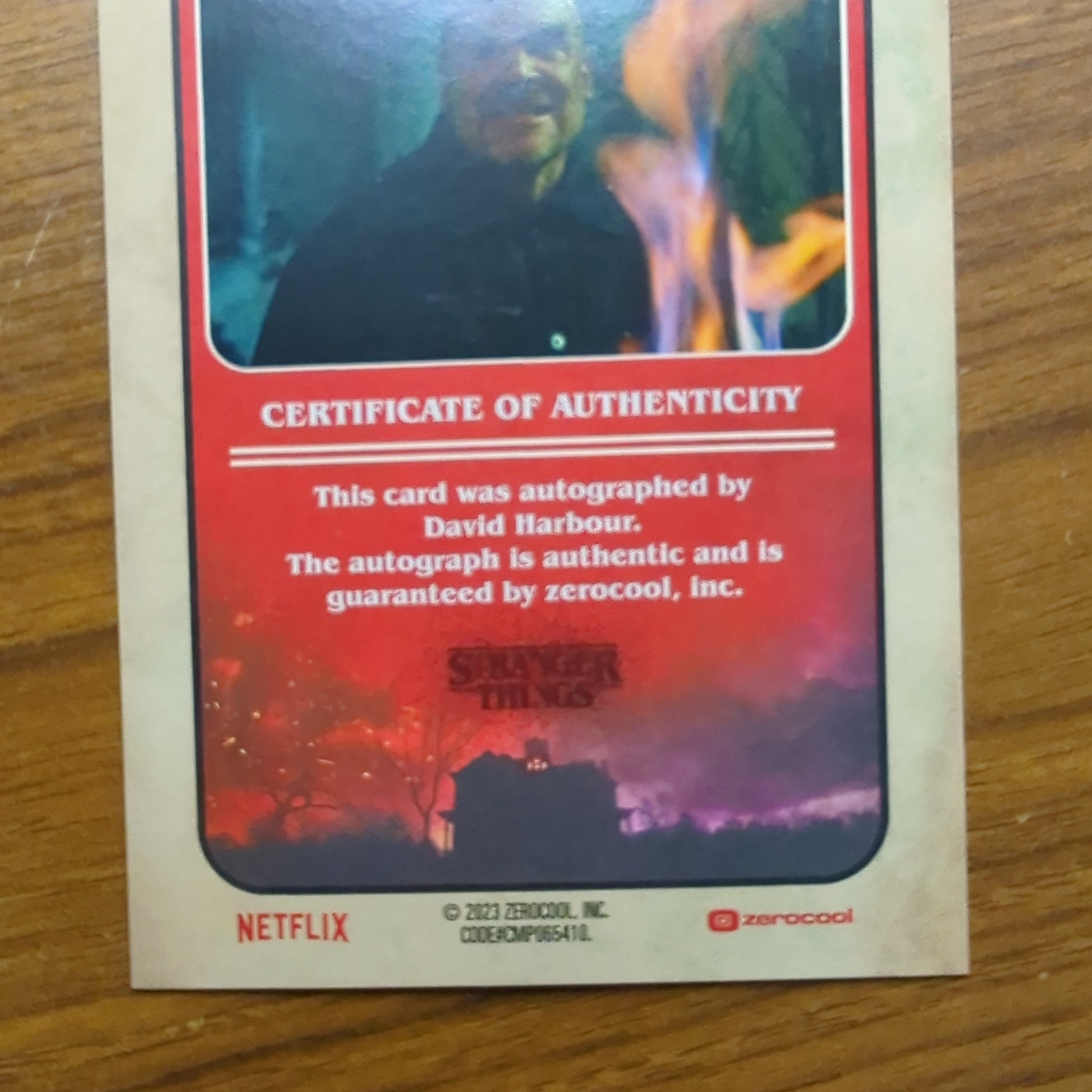 2023 Topps Zerocool Stranger Things “JIM HOPPER" 1986 AUTO /11 Low numbered FRENLY BRICKS - Open 7 Days