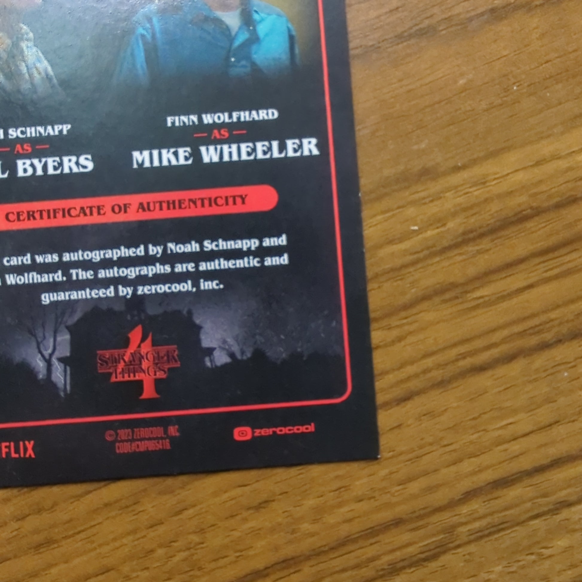 2023 Topps Zerocool Stranger Things Dual Auto “Will & Mike” FRENLY BRICKS - Open 7 Days