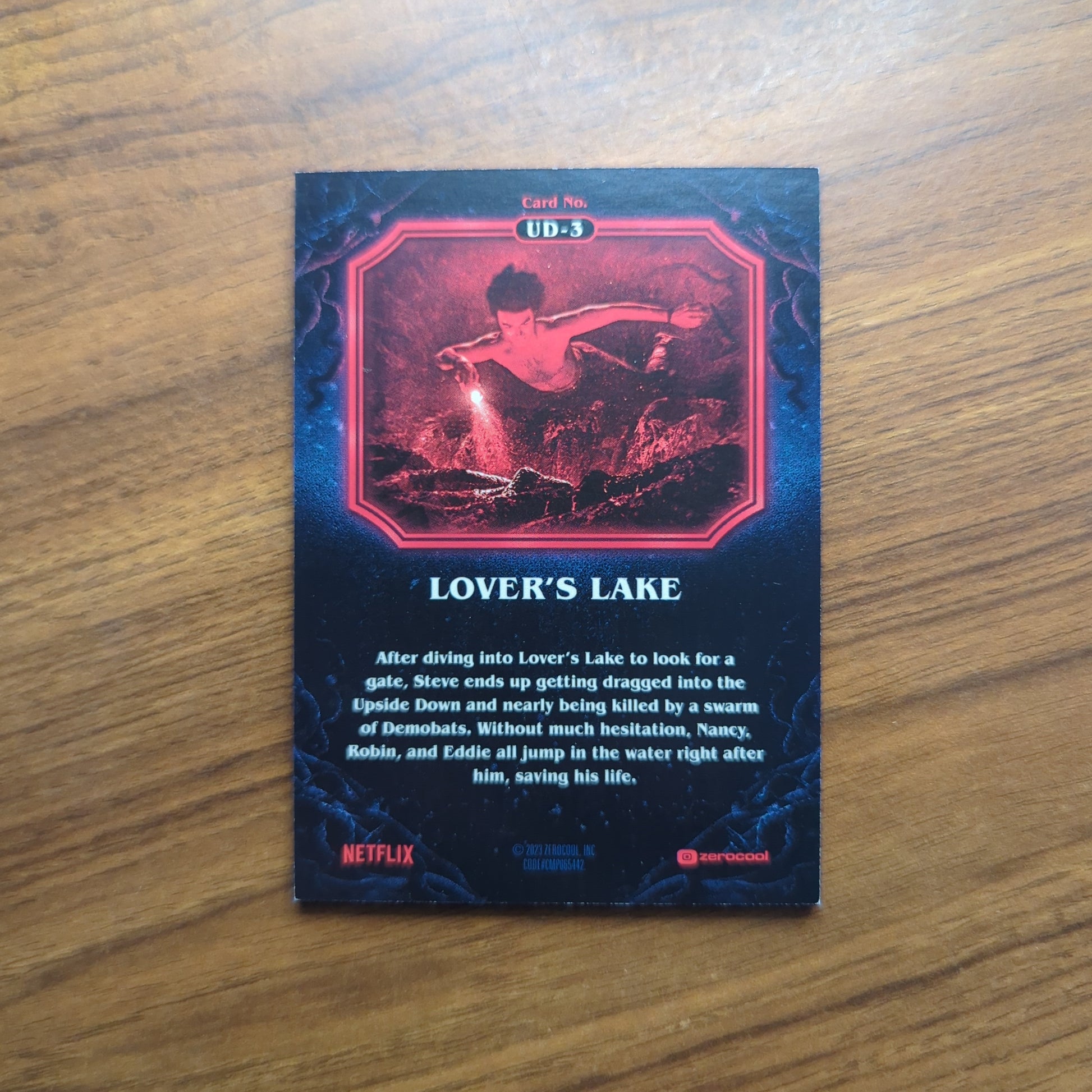 2023 Topps Stranger Things Season 4 Upside Down Insert Card UD-3 Lover's Lake /99 FRENLY BRICKS - Open 7 Days