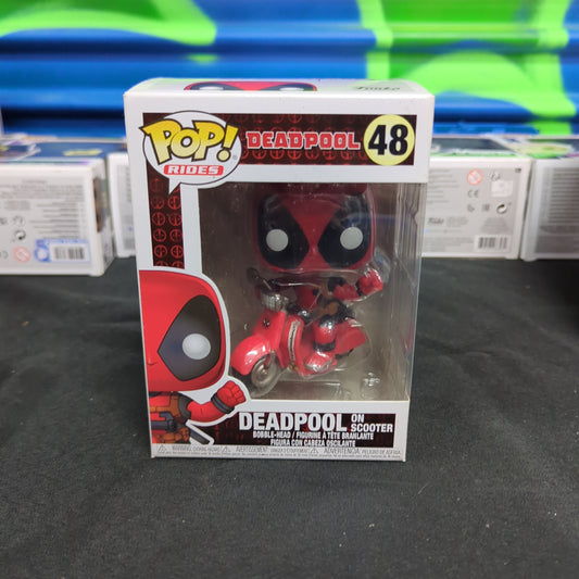 Deadpool with Scooter Pop! Vinyl Rides Figure 48 FRENLY BRICKS - Open 7 Days