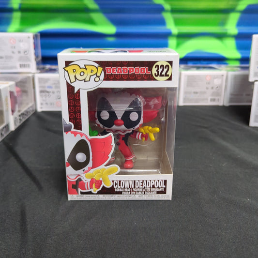 Funko Pop! Marvel Deadpool - Clown Deadpool #322 Vinyl Figure New FRENLY BRICKS - Open 7 Days