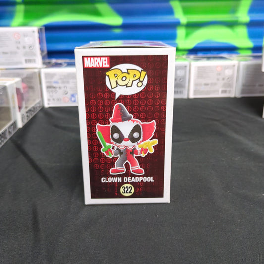 Funko Pop! Marvel Deadpool - Clown Deadpool #322 Vinyl Figure New FRENLY BRICKS - Open 7 Days