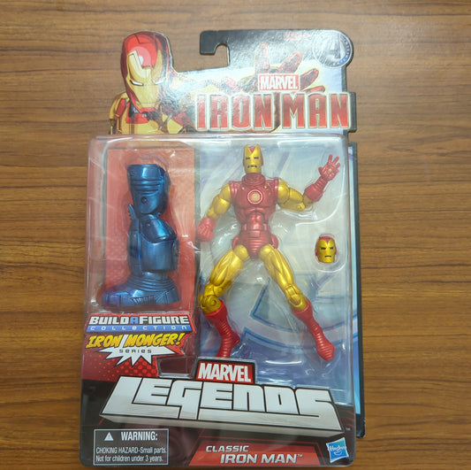 Hasbro Marvel Legends (Iron Monger Series) Classic Iron Man 2012 FRENLY BRICKS - Open 7 Days