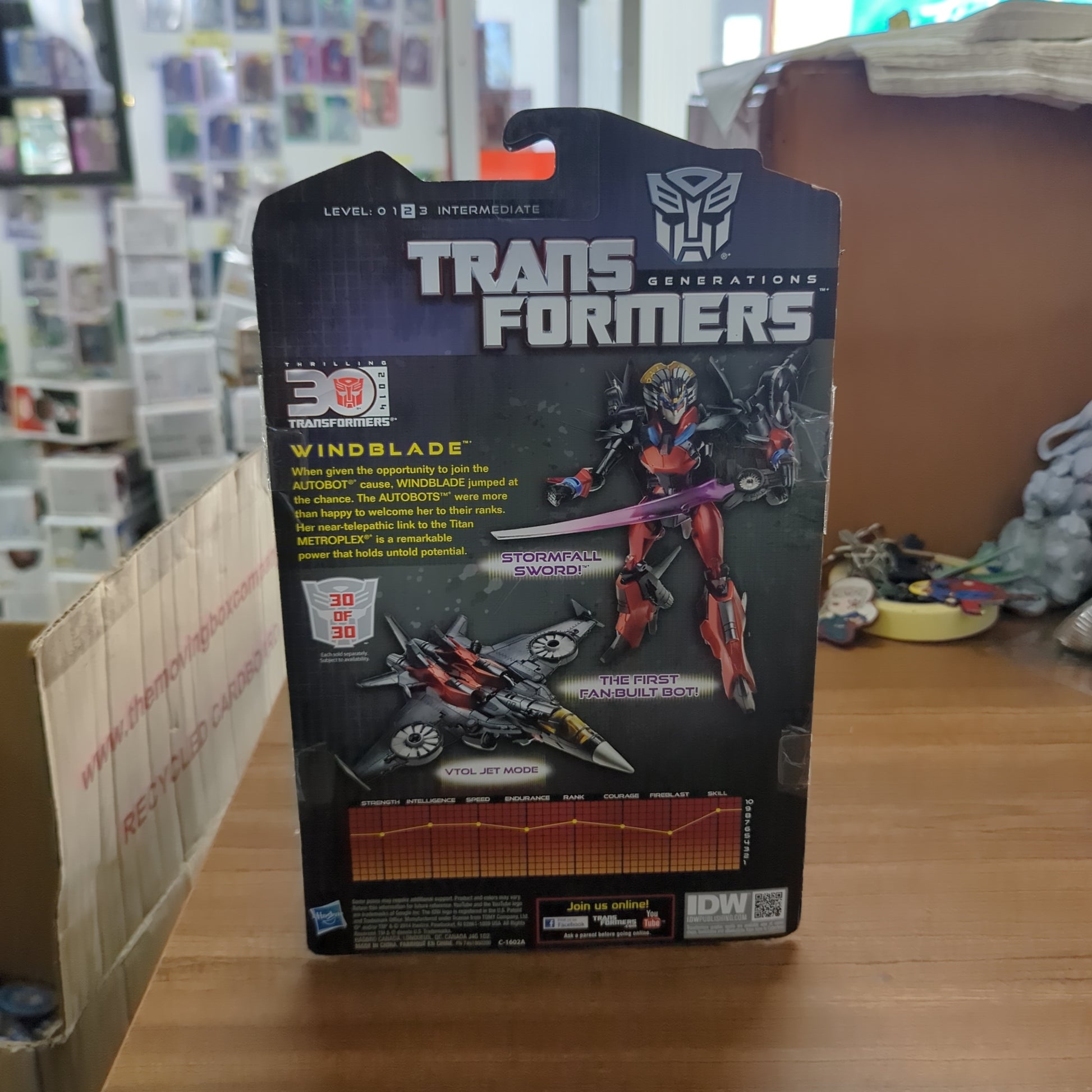 Transformers Generations WINDBLADE - IDW 30th Deluxe Class Series 2 #019 NEW FRENLY BRICKS - Open 7 Days