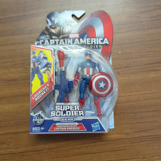 Captain America Avengers shockwave blast grapple cannon Winter Soldier 3.75” NOS FRENLY BRICKS - Open 7 Days