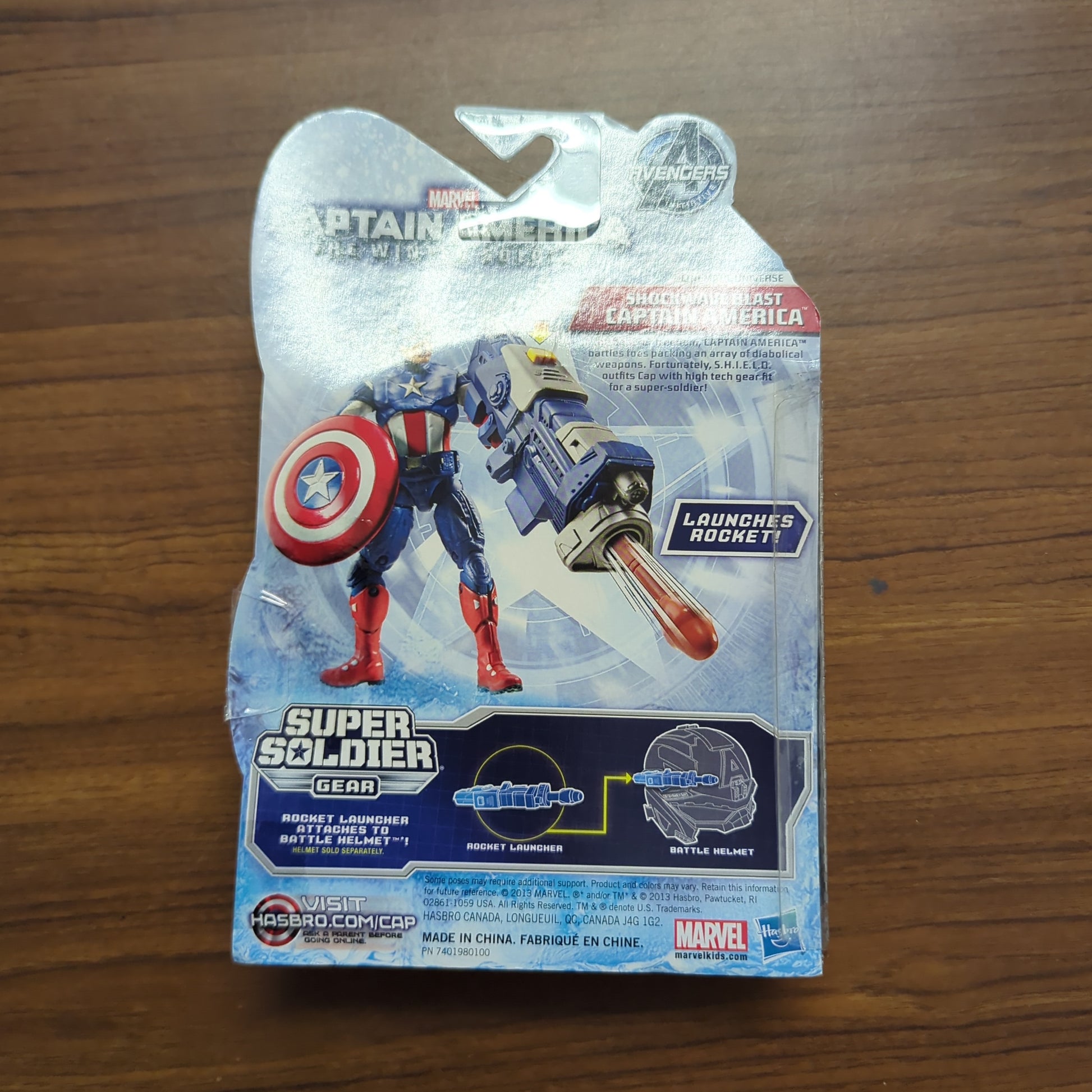 Captain America Avengers shockwave blast grapple cannon Winter Soldier 3.75” NOS FRENLY BRICKS - Open 7 Days