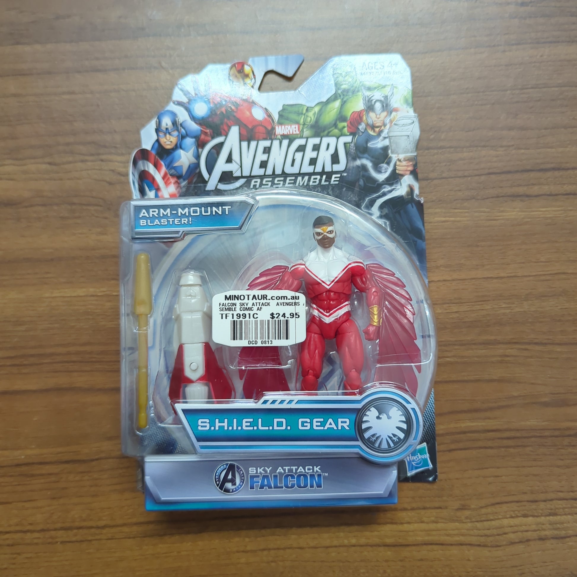 Marvel Avengers Assemble Sky Attack Falcon Arm-Mount Blaster Figure 2013 New FRENLY BRICKS - Open 7 Days