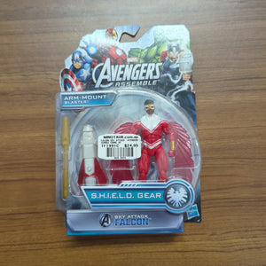 Marvel Avengers Assemble Sky Attack Falcon Arm-Mount Blaster Figure 2013 New FRENLY BRICKS - Open 7 Days