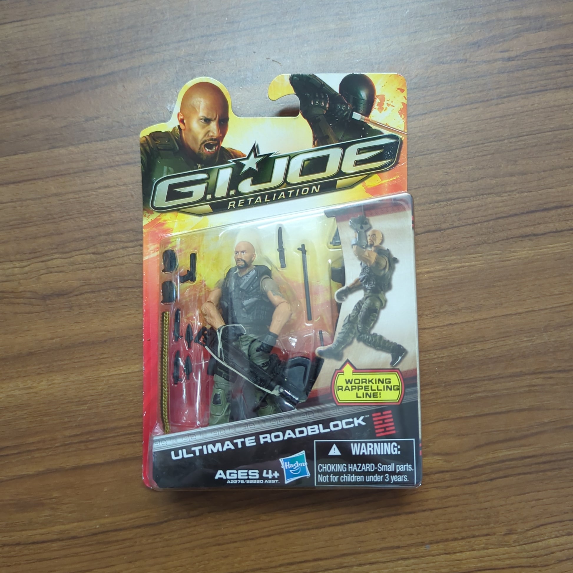 ULTIMATE ROADBLOCK GI JOE RETALIATION ACTION FIGURE THE ROCK HASBRO MOSC 2012 FRENLY BRICKS - Open 7 Days