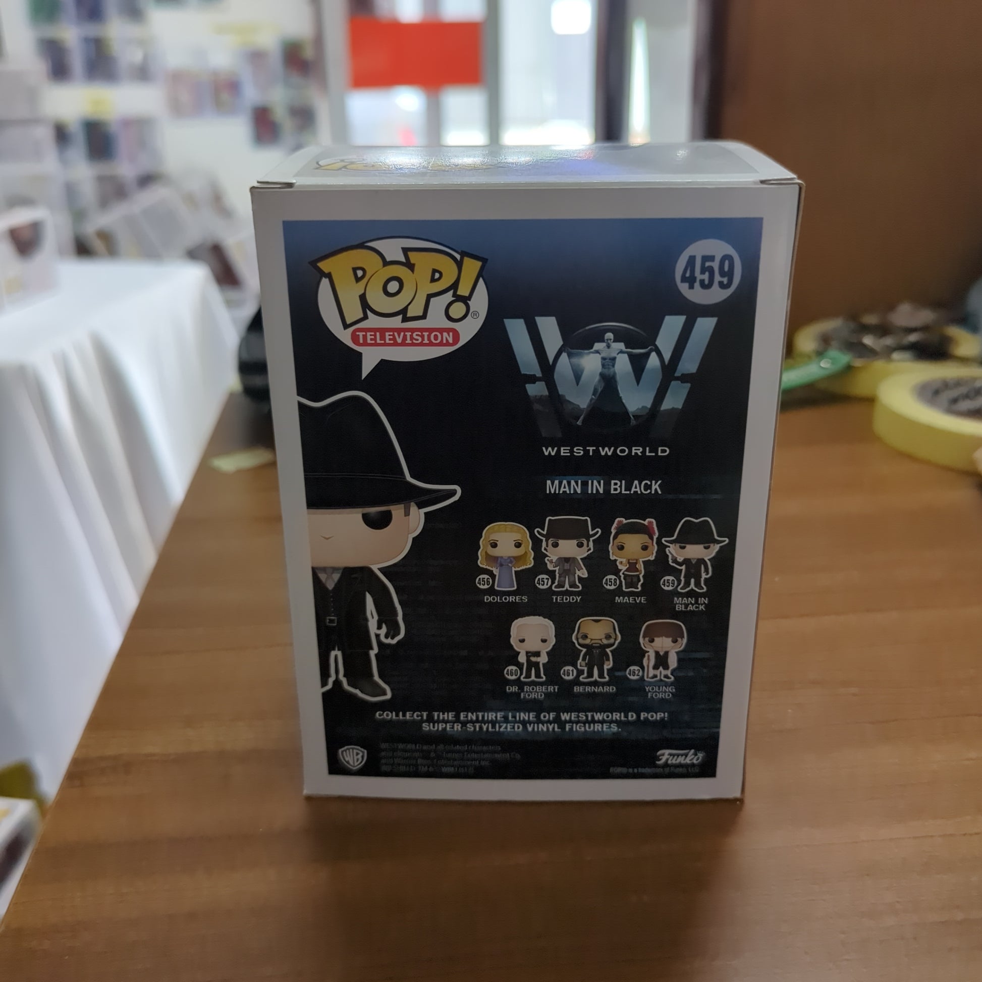 Pop Vinyl Figure Westworld Man in Black  # 459 FRENLY BRICKS - Open 7 Days