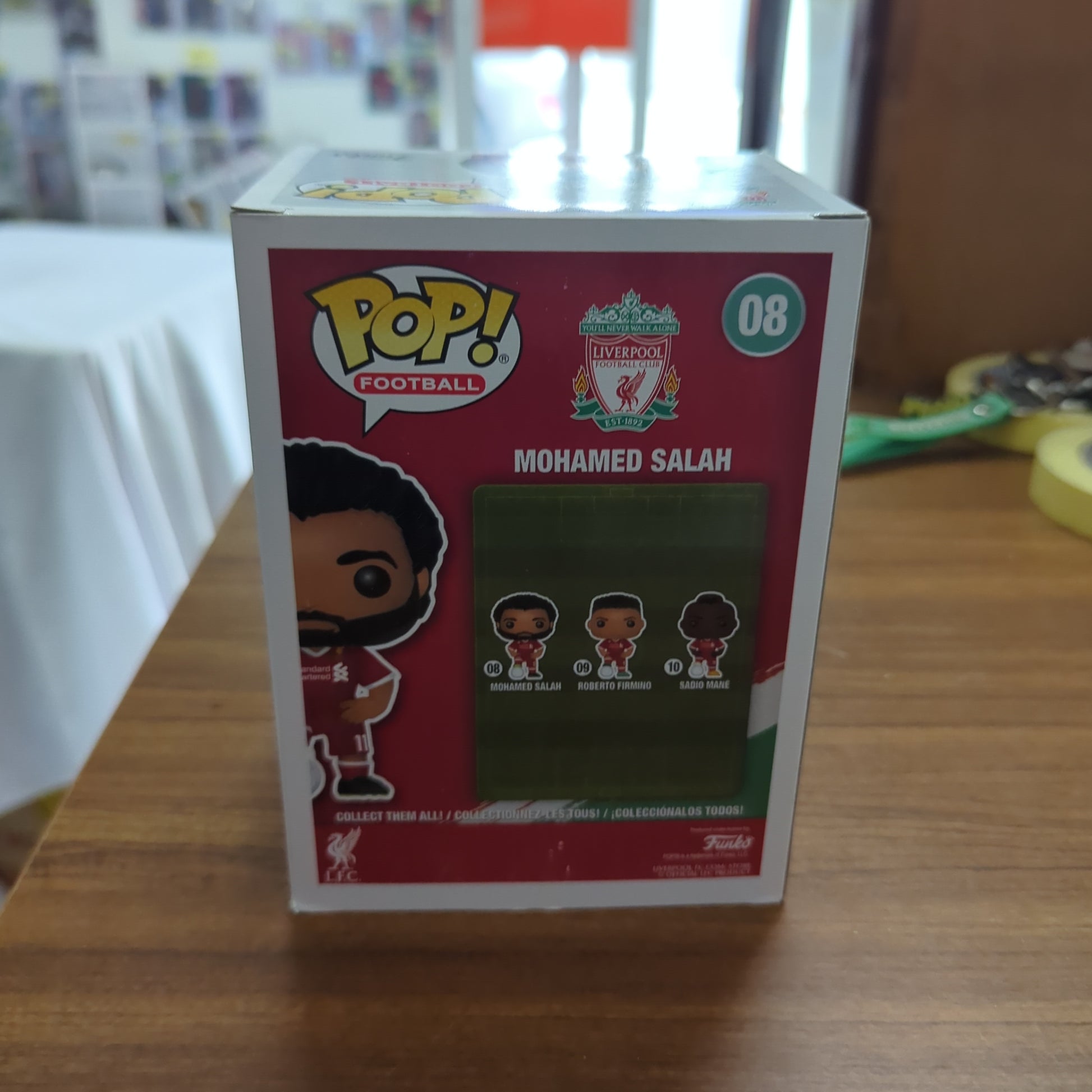 Funko POP! Football: Liverpool- Mohamed Salah #08 FRENLY BRICKS - Open 7 Days