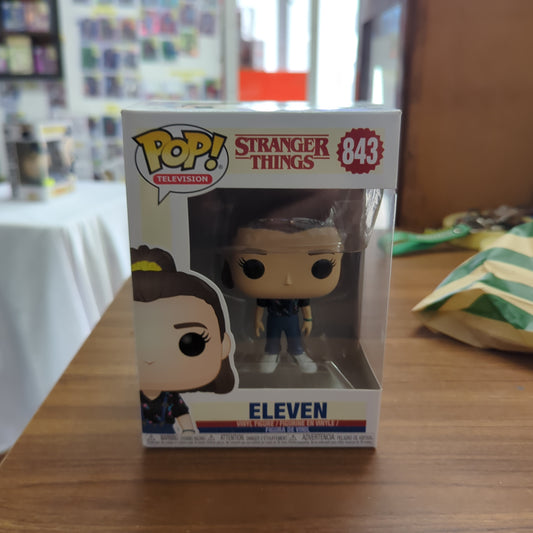 ELEVEN #843 IN OVERALLS - STRANGER THINGS - TELEVISION FUNKO POP! VINYL FRENLY BRICKS - Open 7 Days