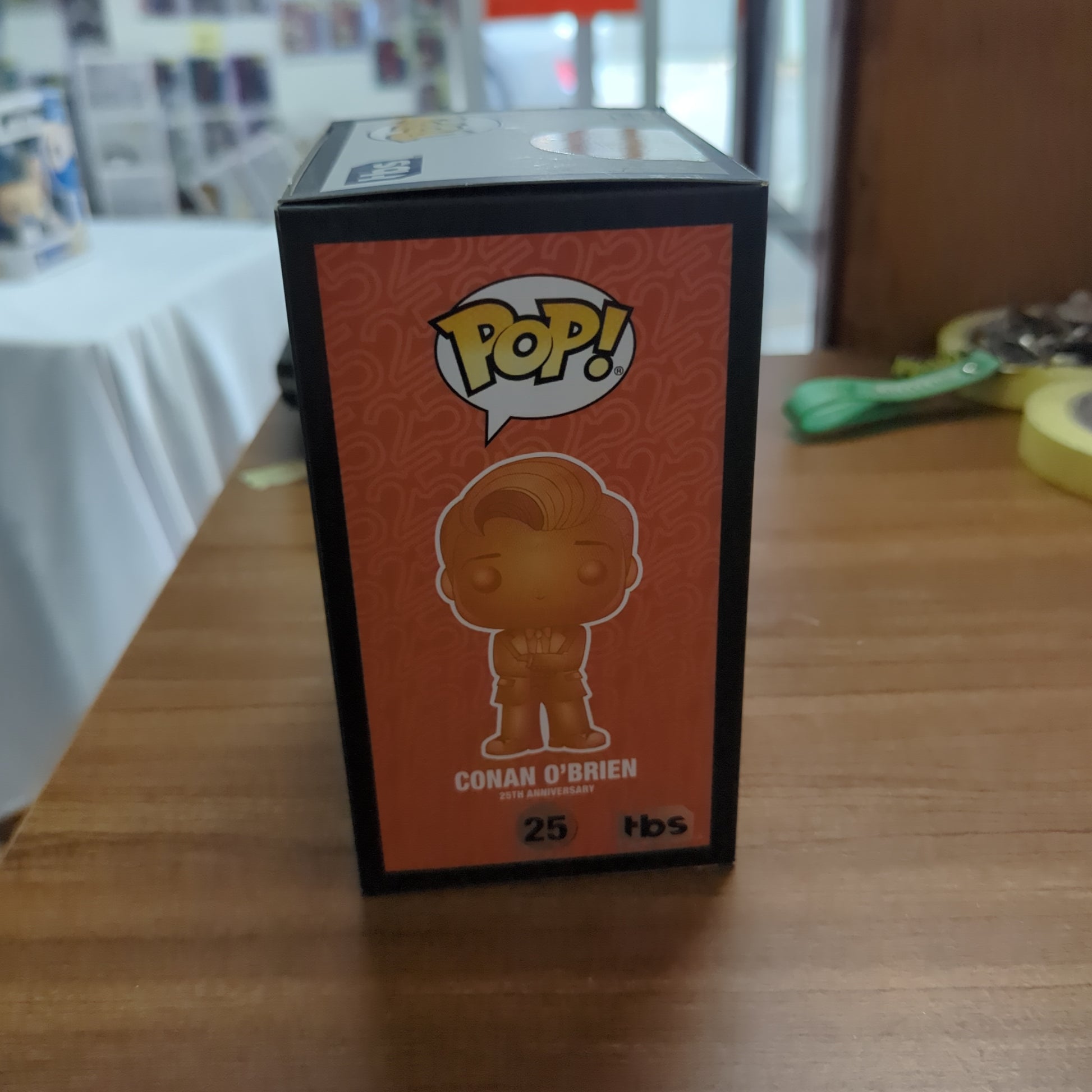 Conan O'Brien Orange Funko Pop 25th Anniversary 2019 Summer Convention FRENLY BRICKS - Open 7 Days