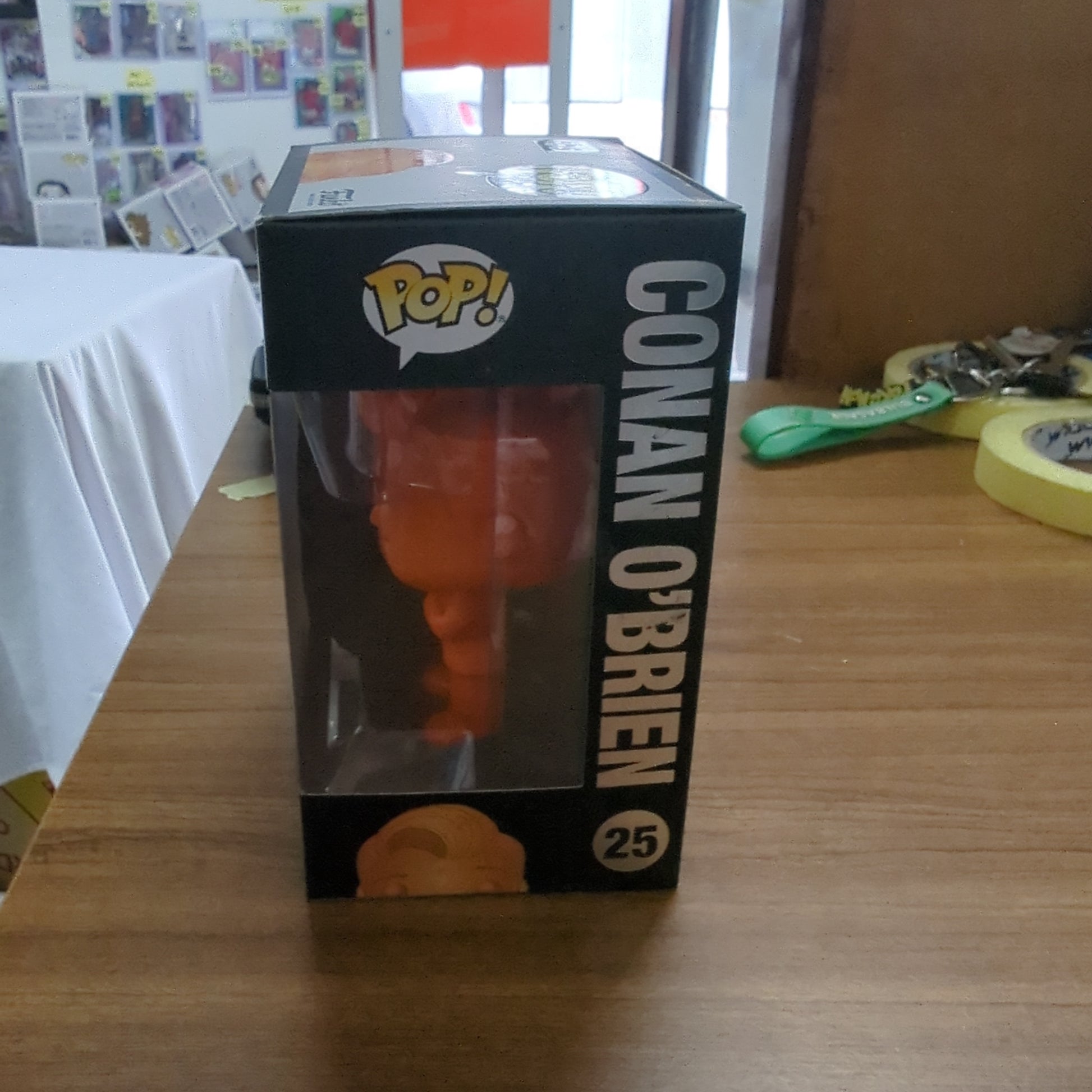 Conan O'Brien Orange Funko Pop 25th Anniversary 2019 Summer Convention FRENLY BRICKS - Open 7 Days