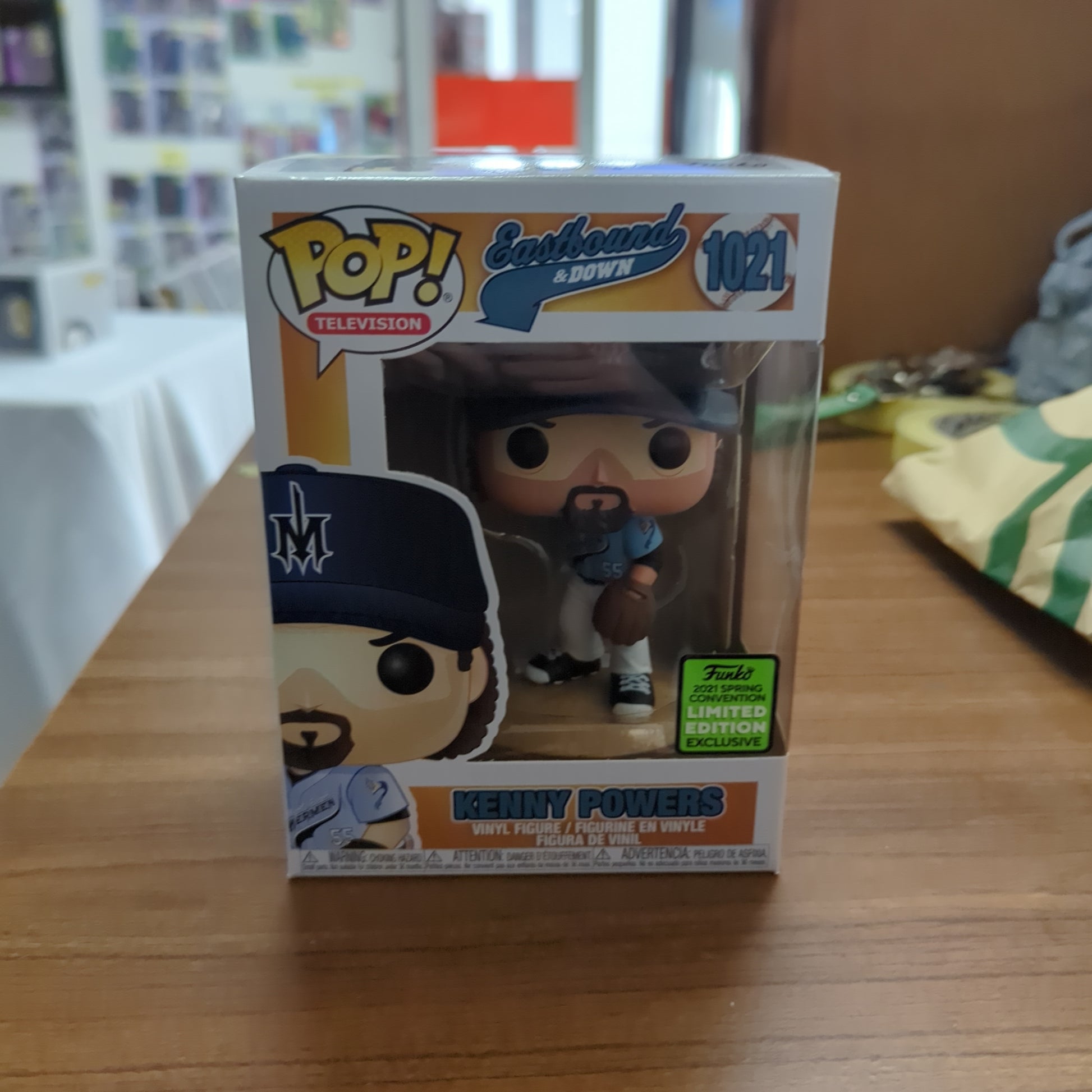 Eastbound & Down Kenny Powers Baseball ECCC Exclusive Pop! Vinyl Figure #1021 FRENLY BRICKS - Open 7 Days