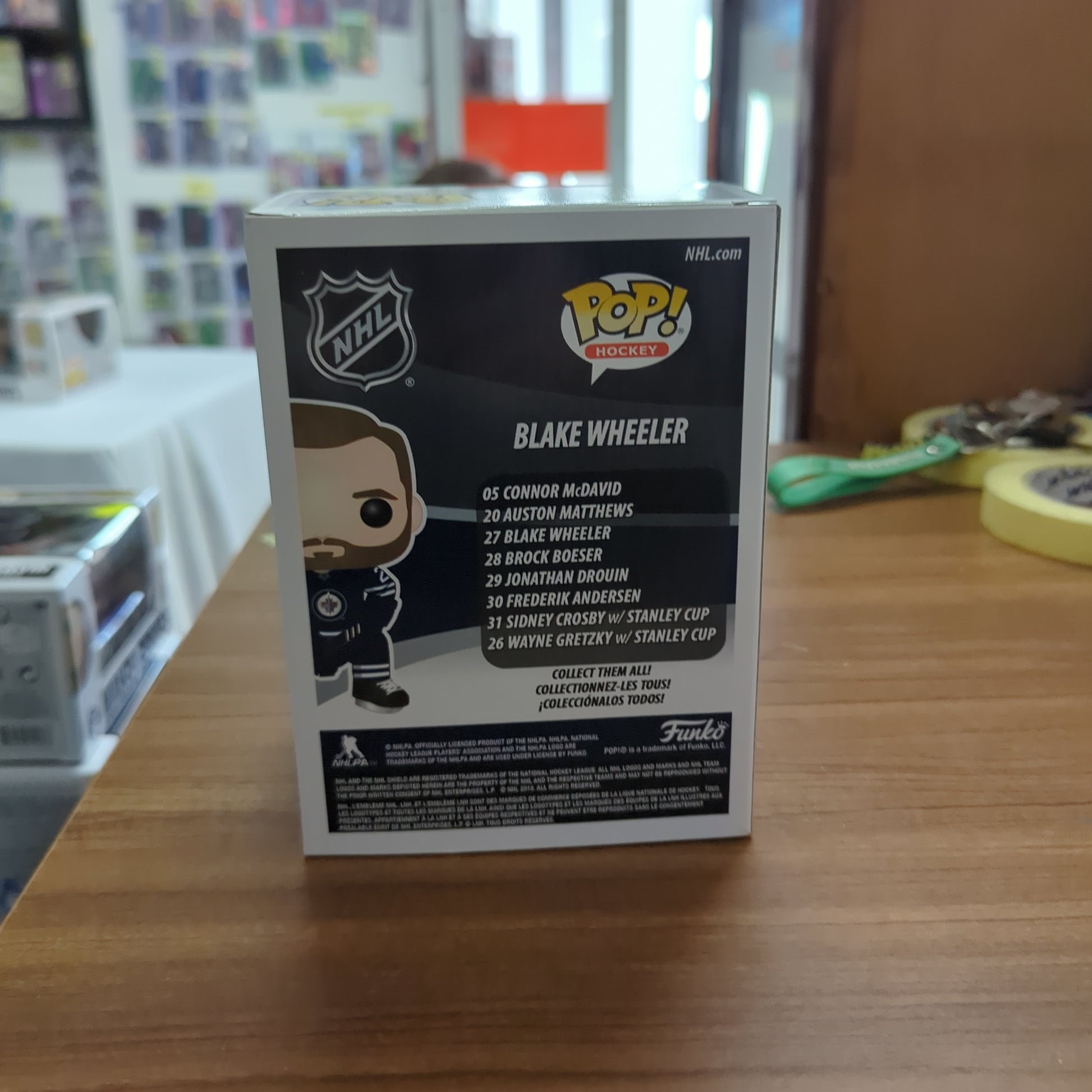 Funko NHL Hockey Pop Vinyl - BLAKE WHEELER Winnipeg Jets #27 2018 FRENLY BRICKS - Open 7 Days