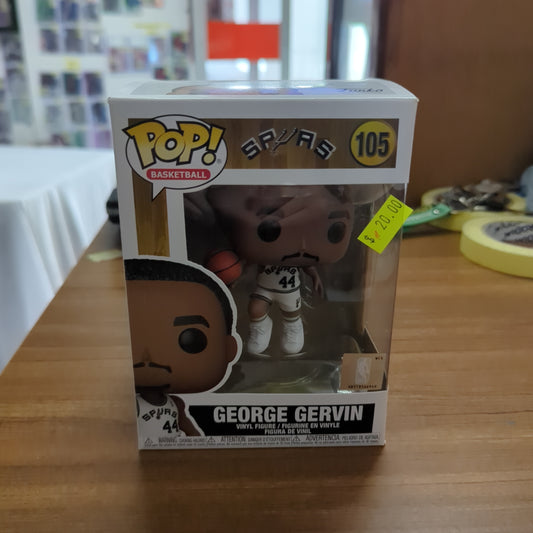 Pop! Vinyl - Basketball NBA Sports Legends San Antonio Spurs George Gervin 105 FRENLY BRICKS - Open 7 Days