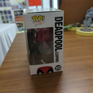 Funko Pop Deadpool (Leaping Swords) Collector Corp #123 FRENLY BRICKS - Open 7 Days