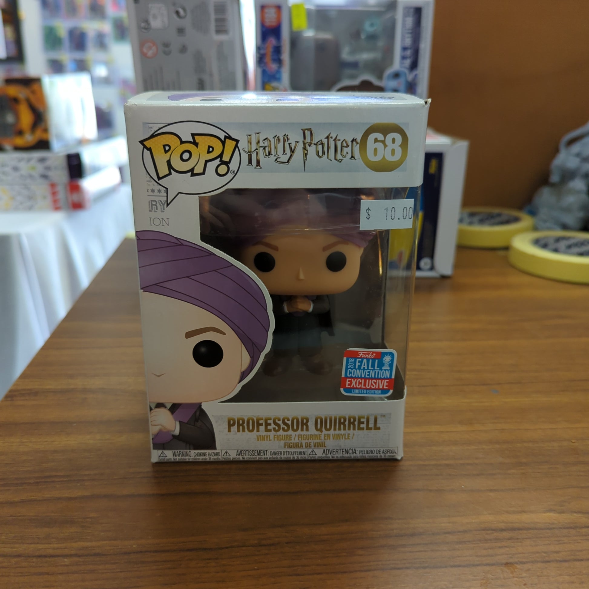 Professor Quirrell Harry Potter #68 Funko pop! vinyl RARE EXCLUSIVE FALL 2018 FRENLY BRICKS - Open 7 Days