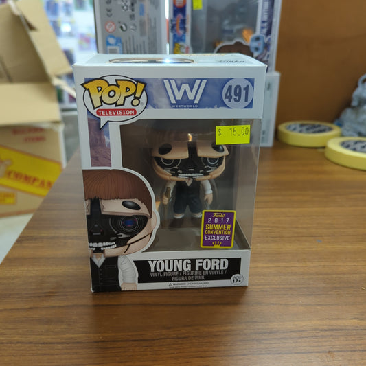 Westworld Robotic Young Ford SDCC 2017 #491 - New Funko POP! vinyl Figure FRENLY BRICKS - Open 7 Days