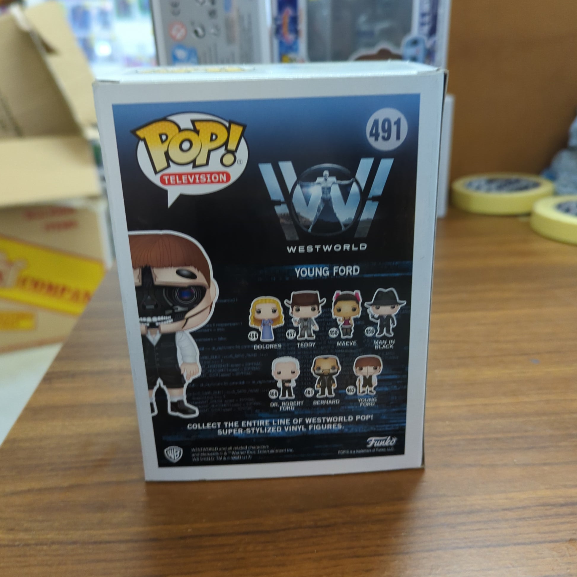 Westworld Robotic Young Ford SDCC 2017 #491 - New Funko POP! vinyl Figure FRENLY BRICKS - Open 7 Days