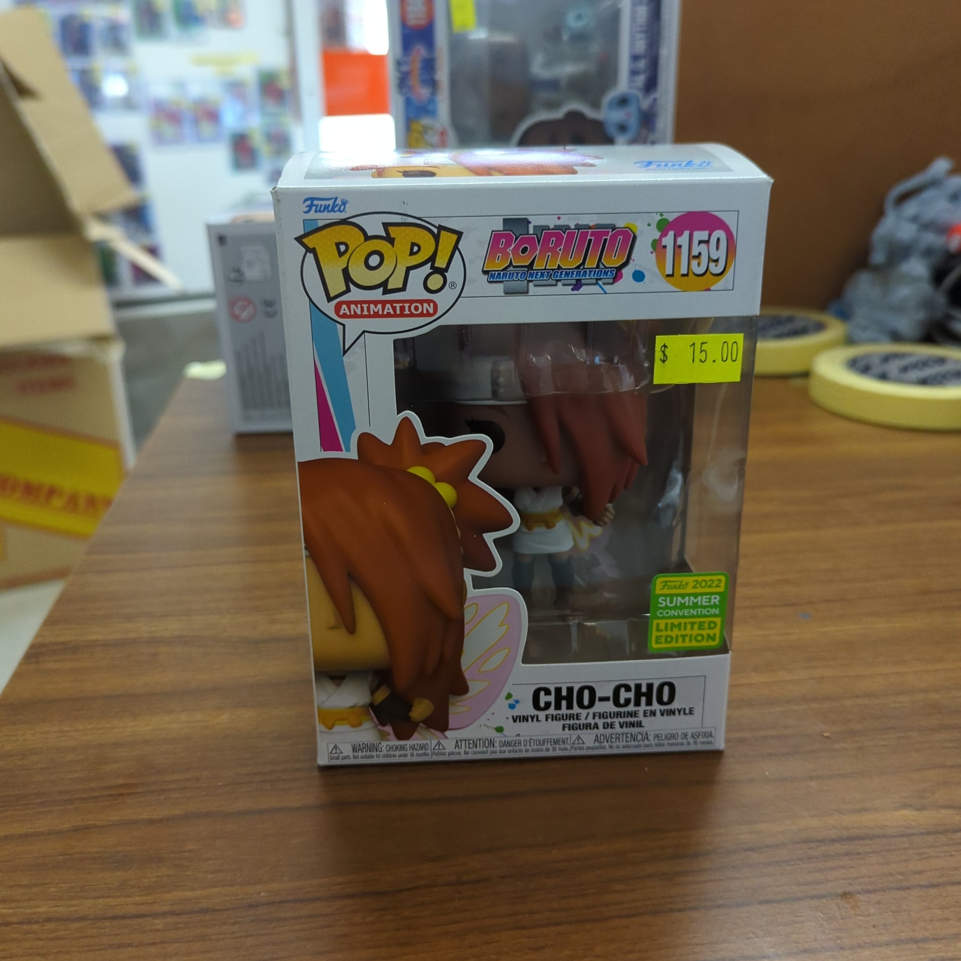 Animation Funko Pop Vinyl Figure Boruto - CHO-CHO No.1159 Summer Con 2022 FRENLY BRICKS - Open 7 Days