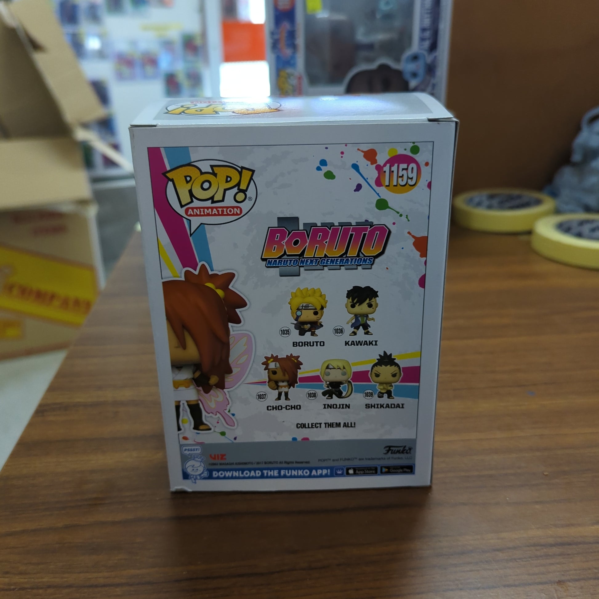 Animation Funko Pop Vinyl Figure Boruto - CHO-CHO No.1159 Summer Con 2022 FRENLY BRICKS - Open 7 Days