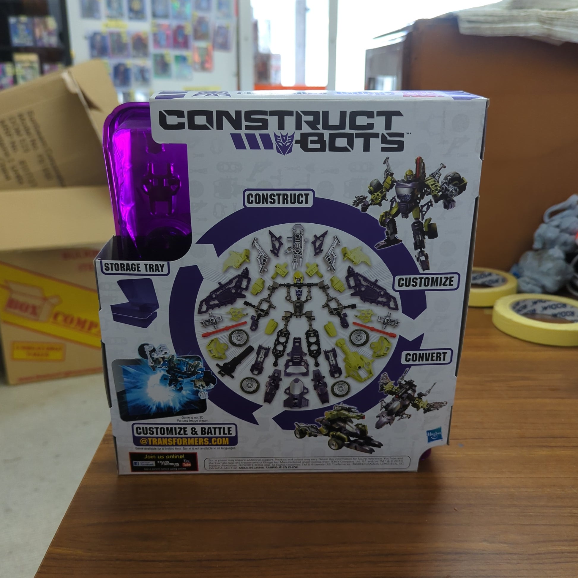 New Hasbro Transformers Construct-Bots Blitzwing Sealed 67pc Triple Changers 7+ FRENLY BRICKS - Open 7 Days