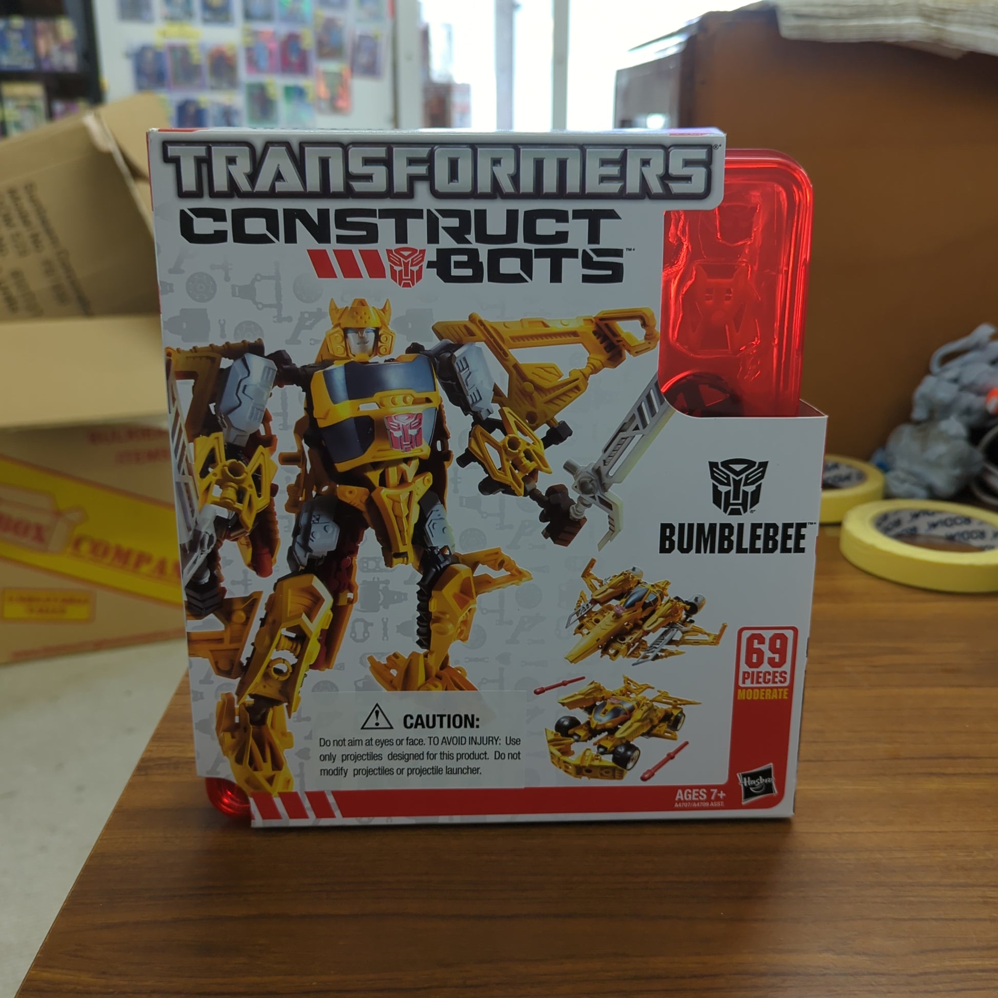 NEW Transformers Construct Bots Bumblebee Triple Changers Tray 69 Pieces Hasbro FRENLY BRICKS - Open 7 Days
