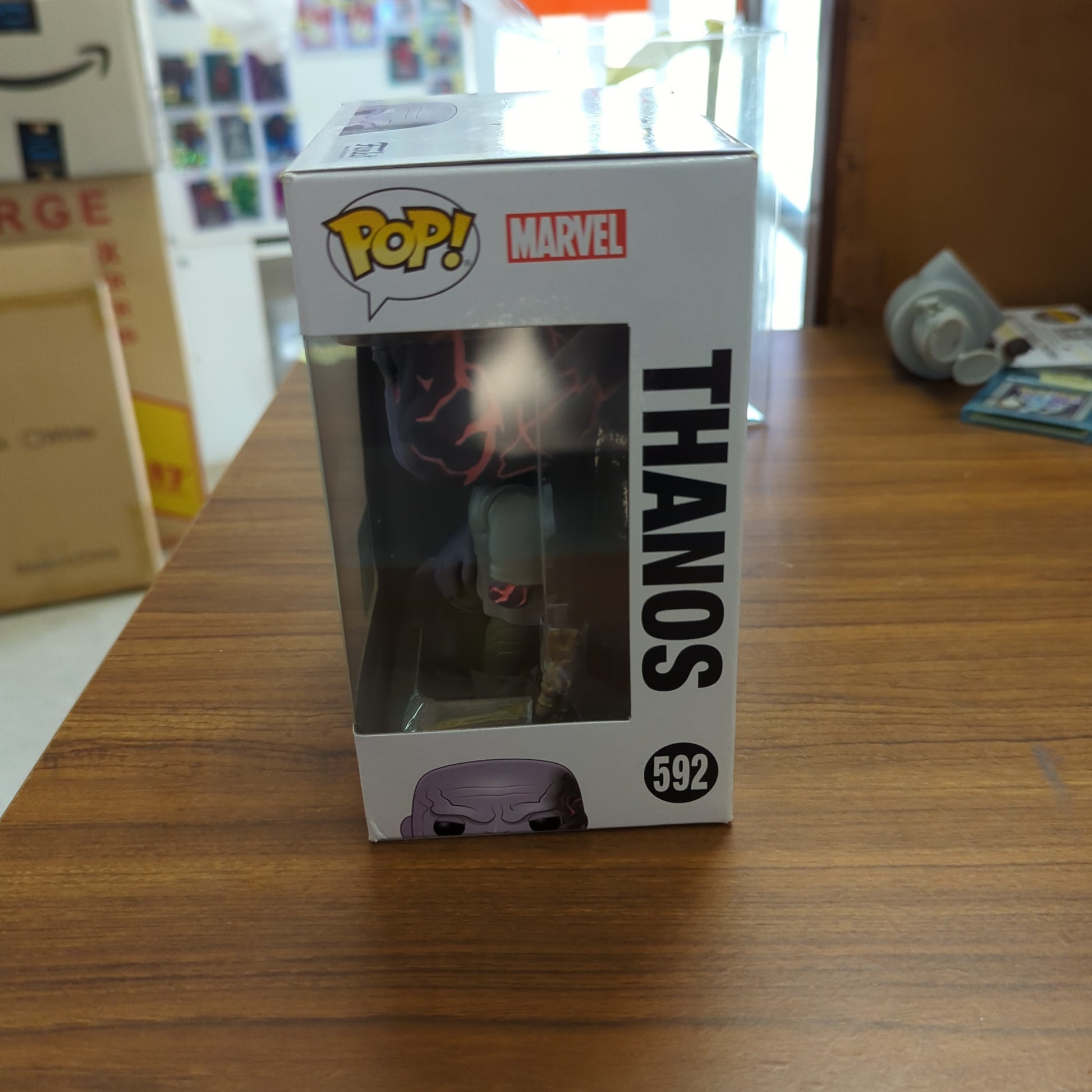 Avengers 4: Endgame - Thanos with Magnetic Arm ECCC 2020 Exclusive Pop! Vinyl 592 FRENLY BRICKS - Open 7 Days