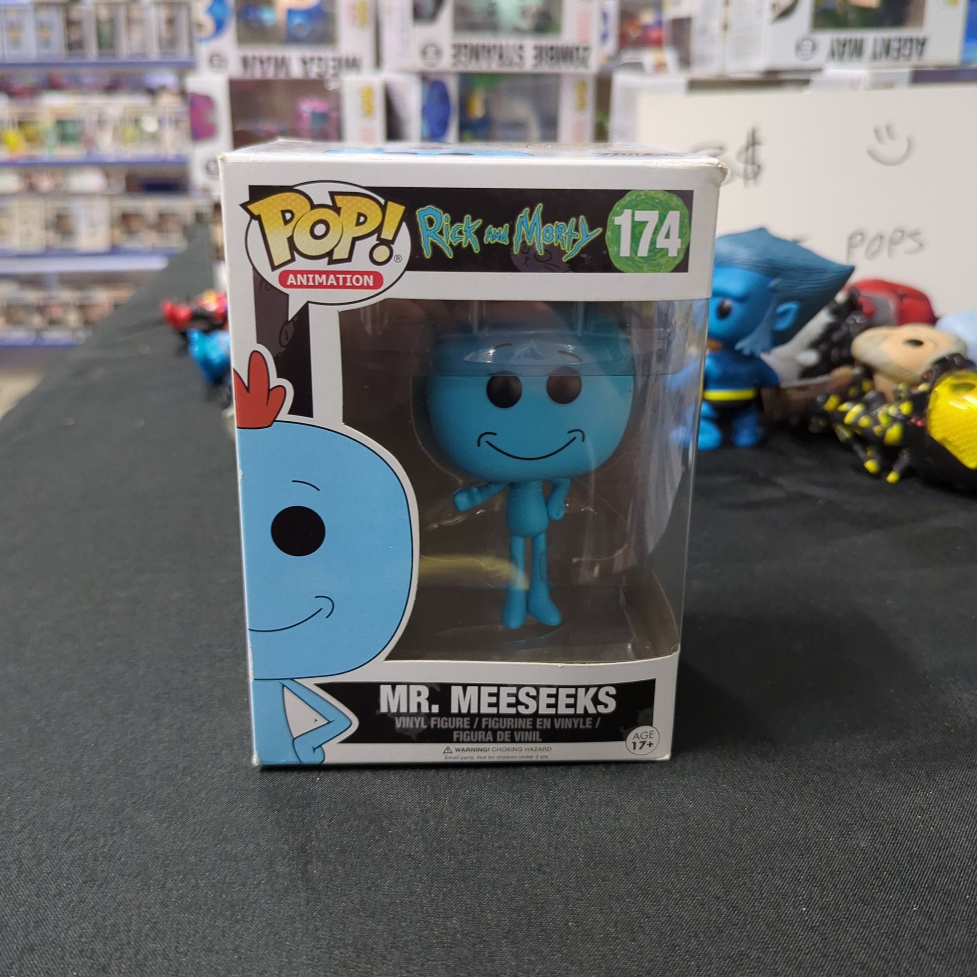 Funko POP! Animation Rick And Morty #174 Mr Meeseeks FRENLY BRICKS - Open 7 Days