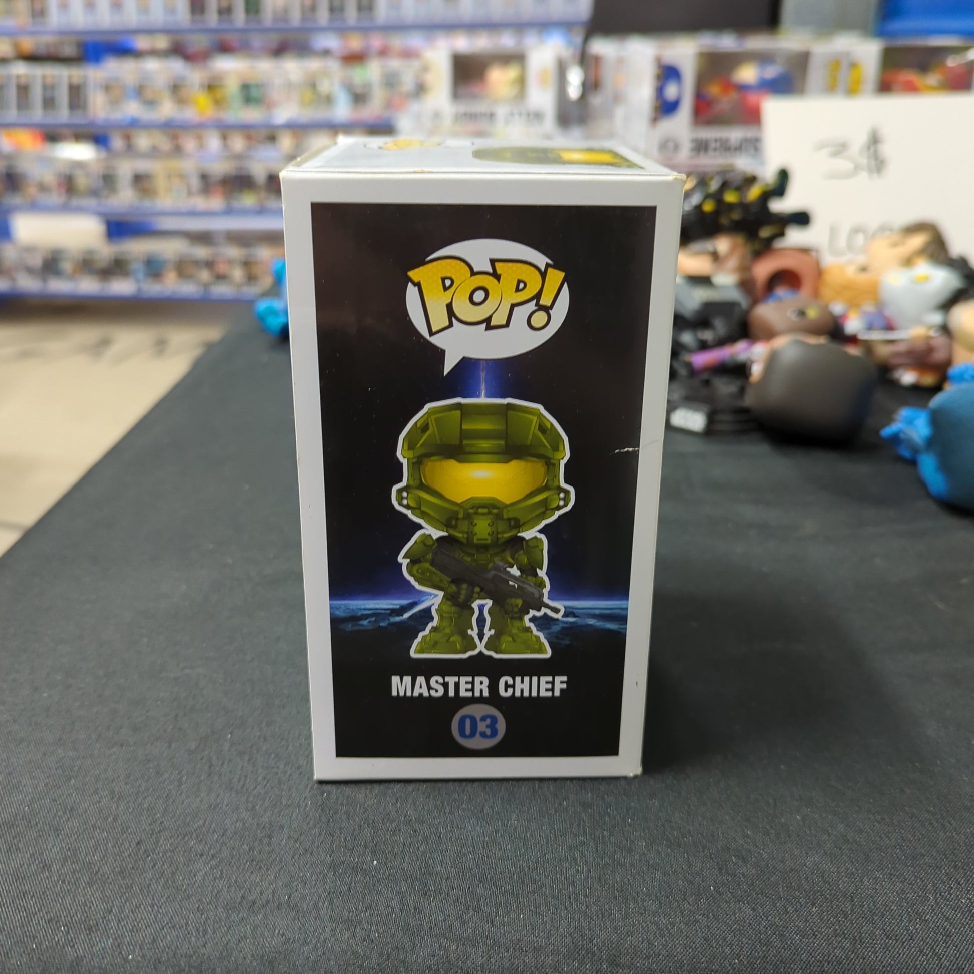 Funko Pop Halo 4 #03 Master Chief Vinyl Figure Vaulted Damaged FRENLY BRICKS - Open 7 Days