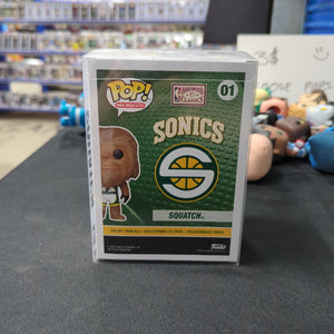 Funko Pop NBA Mascots Sonics Squatch 01 Spring Convention ECCC Exclusive FRENLY BRICKS - Open 7 Days