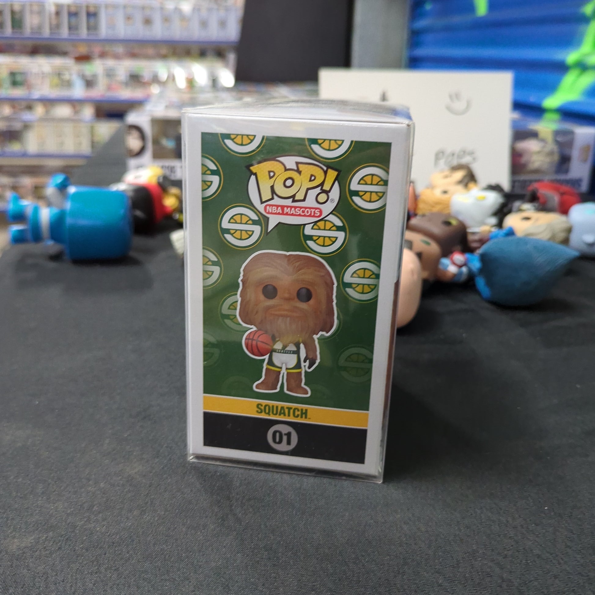 Funko Pop NBA Mascots Sonics Squatch 01 Spring Convention ECCC Exclusive FRENLY BRICKS - Open 7 Days