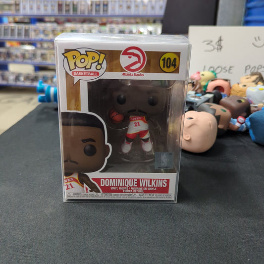 NBA Basketball - Dominique Wilkins - Atlanta Hawks Funko Pop! Vinyl Figure #104 FRENLY BRICKS - Open 7 Days