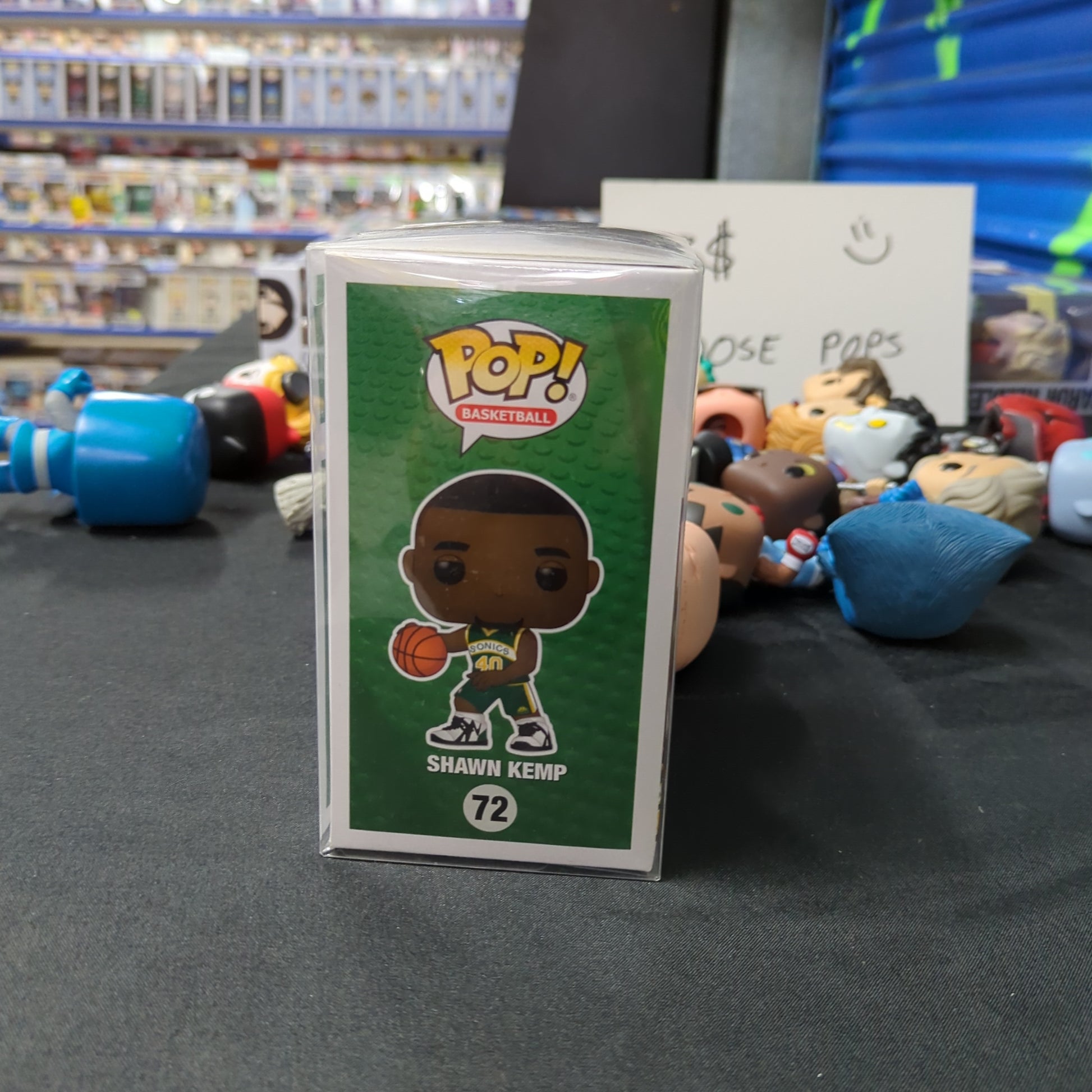 Funko Pop! Vinyl Shawn Kemp 72 NBA Basketball HWC Seattle Supersonics Exclusive FRENLY BRICKS - Open 7 Days