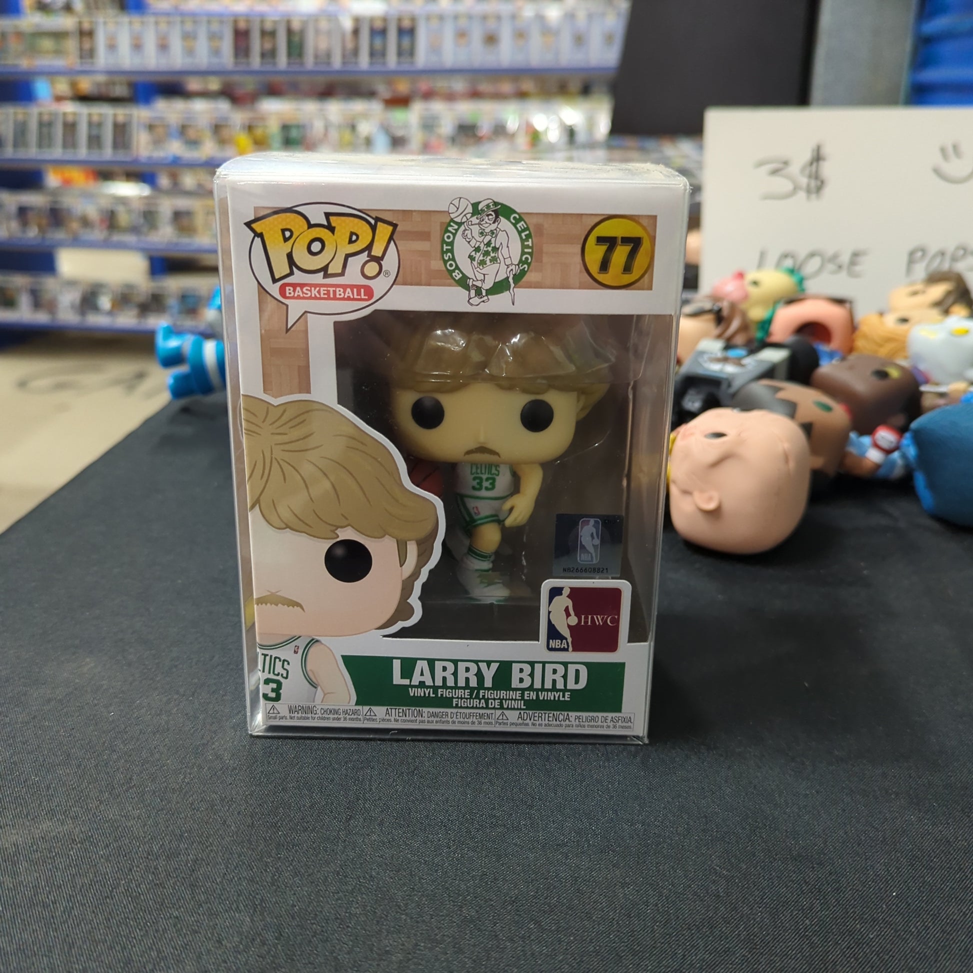 NBA Basketball Legends - Larry Bird (Boston Celtics Home) Pop! Vinyl FRENLY BRICKS - Open 7 Days