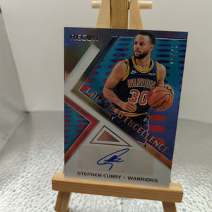 PANINI 2021-2022 Recon AUTO signed /35 Warriors Numbered Steph Curry FRENLY BRICKS - Open 7 Days