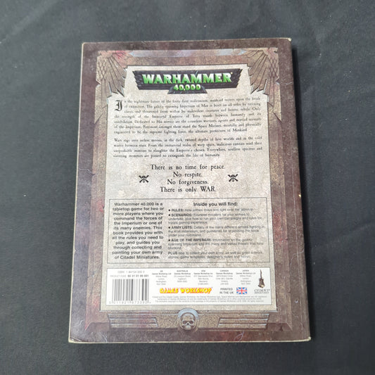 Warhammer 40,000  Second Edition Games Workshop Strategy Guide Book FRENLY BRICKS - Open 7 Days