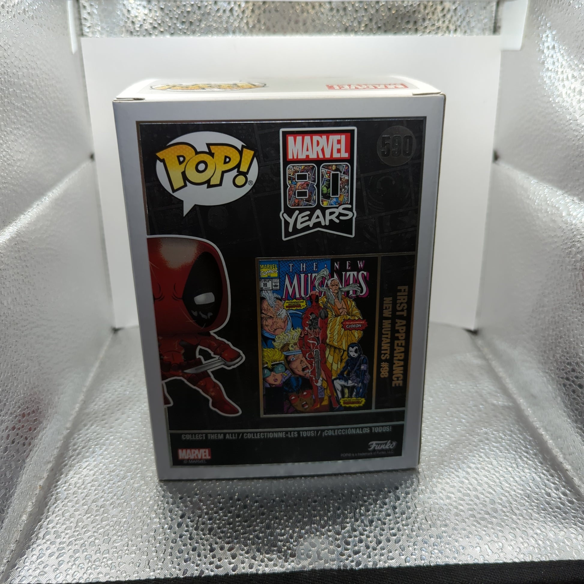 Deadpool 590 - Deadpool 1st Appearance Metallic 80th Anniversary Funko Pop Vinyl FRENLY BRICKS - Open 7 Days