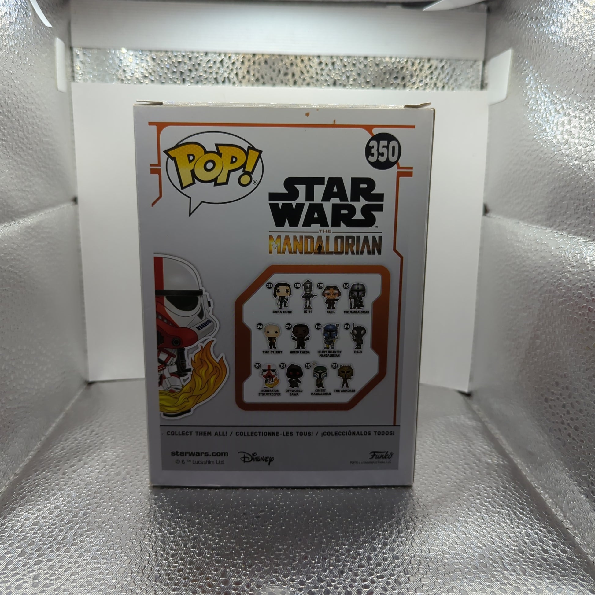 Star Wars: The Mandalorian Incinerator Stormtrooper Pop! Vinyl Figure #350 FRENLY BRICKS - Open 7 Days