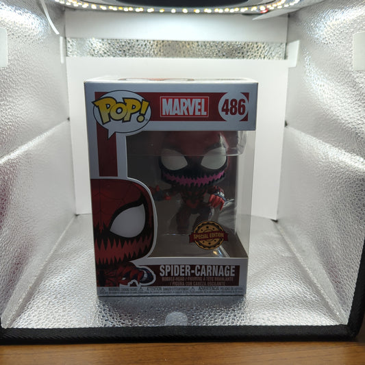 Spider-Carnage 486 ~ Marvel ~ Funko Pop Vinyl ~ Special Edition FRENLY BRICKS - Open 7 Days