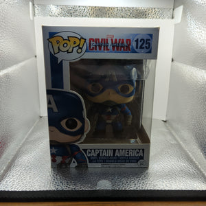 Funko Pop! Captain America: Civil War - Captain America Vinyl Figure #125 FRENLY BRICKS - Open 7 Days