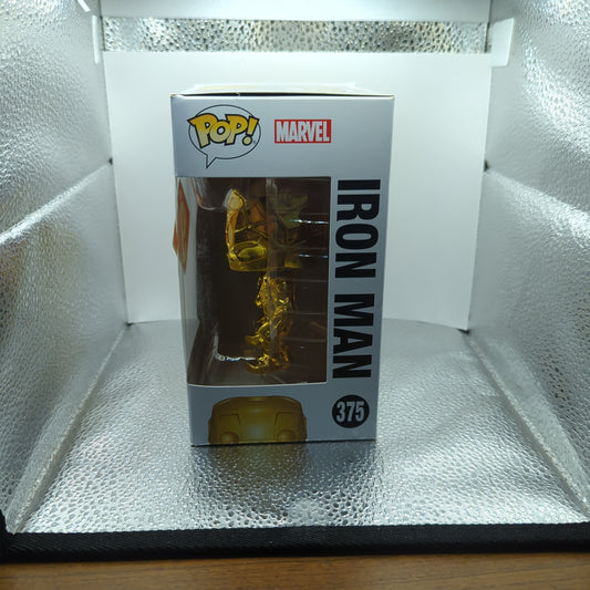 MARVEL Studios Pop! Vinyl FUNKO -10th Anniversary - Iron Man #375 - CHROME POP FRENLY BRICKS - Open 7 Days