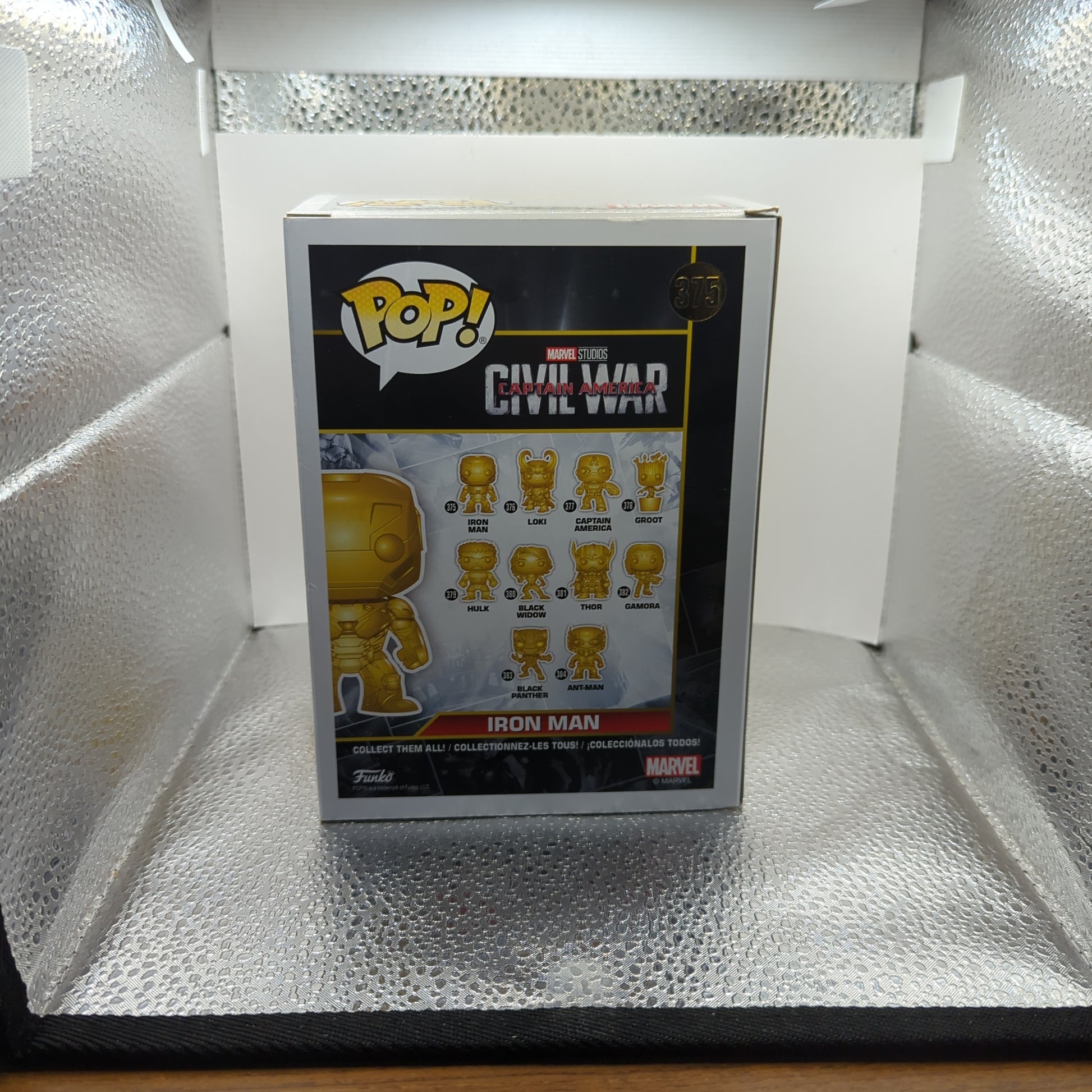 MARVEL Studios Pop! Vinyl FUNKO -10th Anniversary - Iron Man #375 - CHROME POP FRENLY BRICKS - Open 7 Days