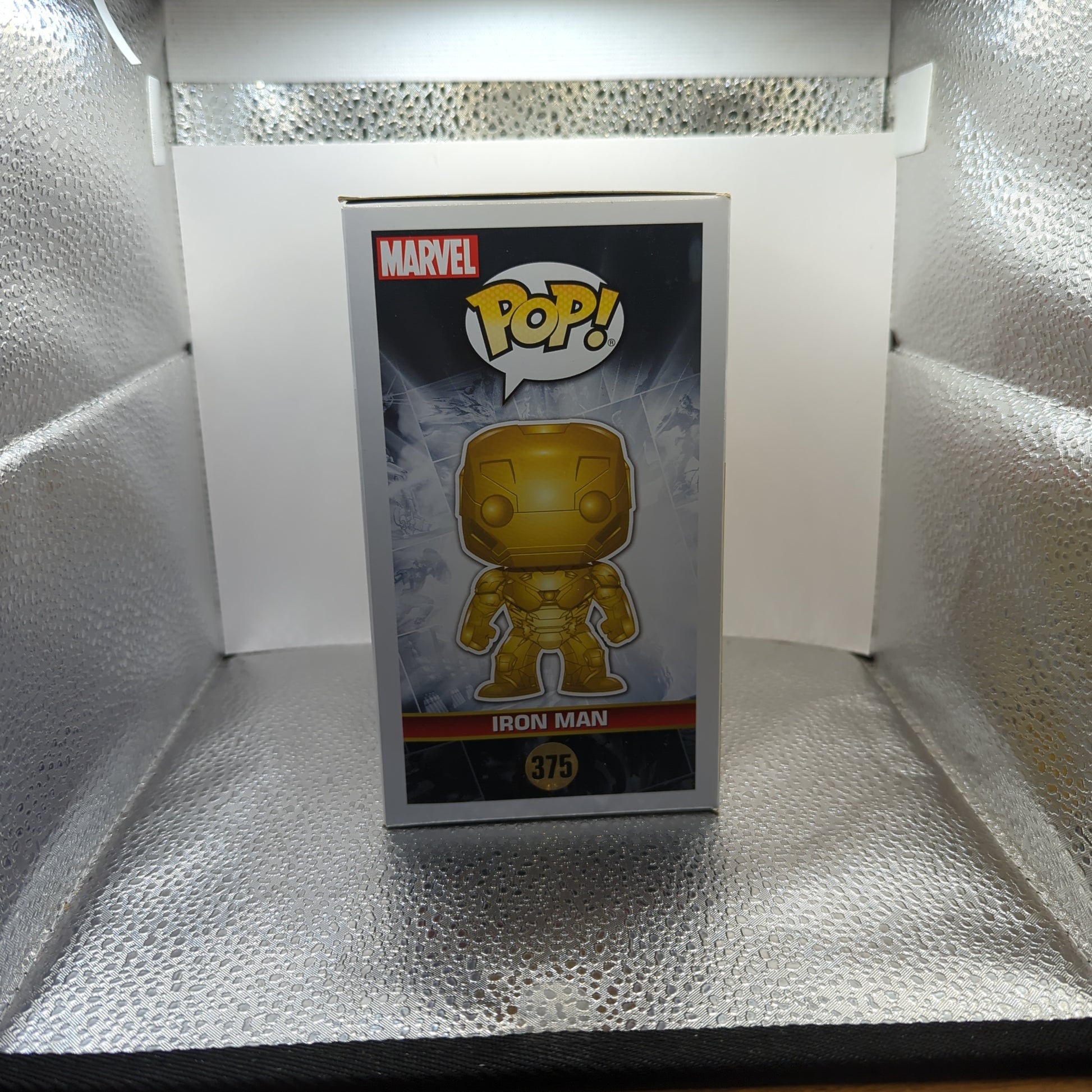 MARVEL Studios Pop! Vinyl FUNKO -10th Anniversary - Iron Man #375 - CHROME POP FRENLY BRICKS - Open 7 Days