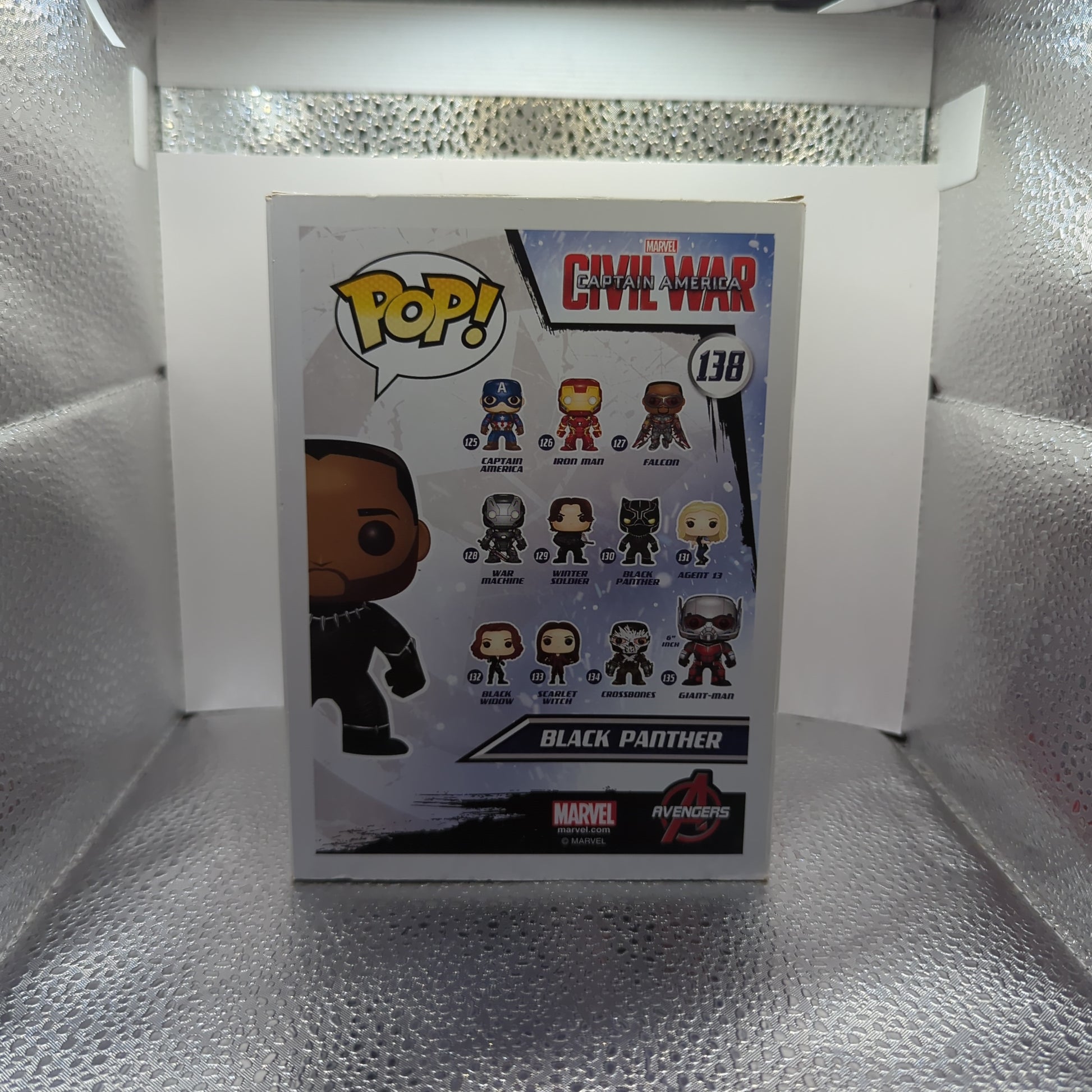 Black Panther Unmasked Captain america Civil war #138 Funko pop! vinyl FRENLY BRICKS - Open 7 Days