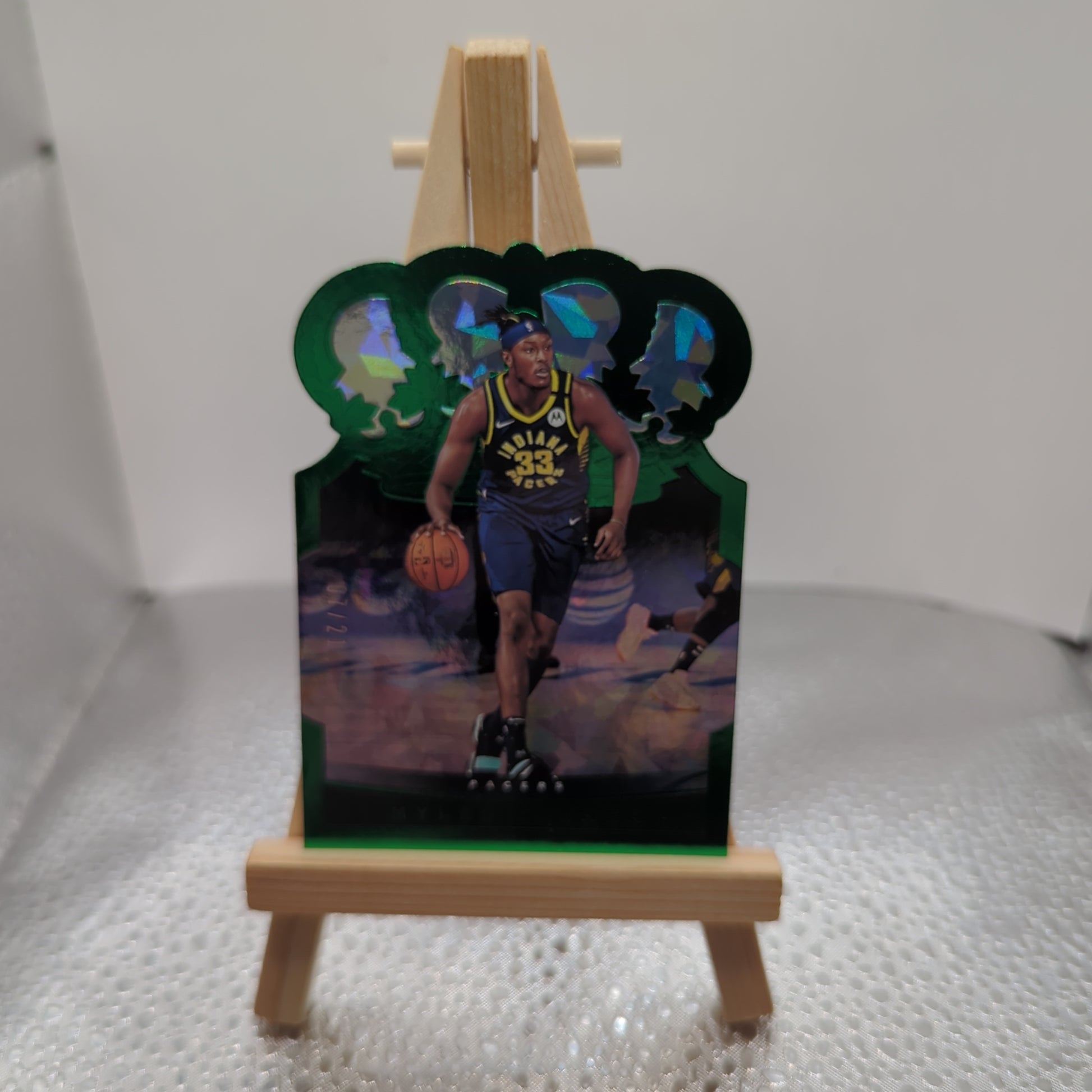 MYLES TURNER 2020-21 PANIN CROWN ROYALE GREEN CRACKED ICE PACERS /21 FRENLY BRICKS - Open 7 Days