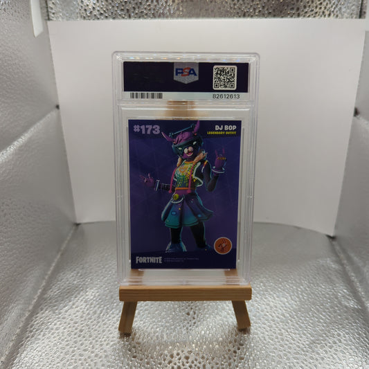 Panini Fortnite Series 2 DJ Bop #173 Cracked Ice/Crystal Shard PSA 8 FRENLY BRICKS - Open 7 Days