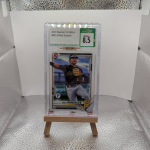 2021 Bowman 1st Edition - BFE-34 - Nick Gonzales CGC 8.5 Pittsburgh Pirates FRENLY BRICKS - Open 7 Days